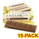 Amber Lyn Sugar Free Milk Chocolate English Toffee Candy Bar – 15/pk logo