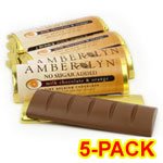 Amber Lyn Sugar Free Milk Chocolate Orange Candy Bar, 5/pk logo