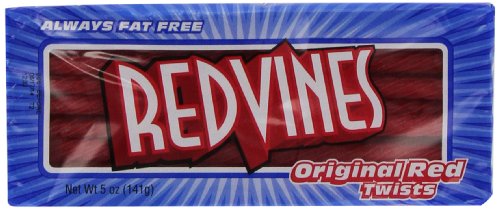 American Licorice Original Red Twist, 5 ounce King Size Packages, Pack of 24 logo