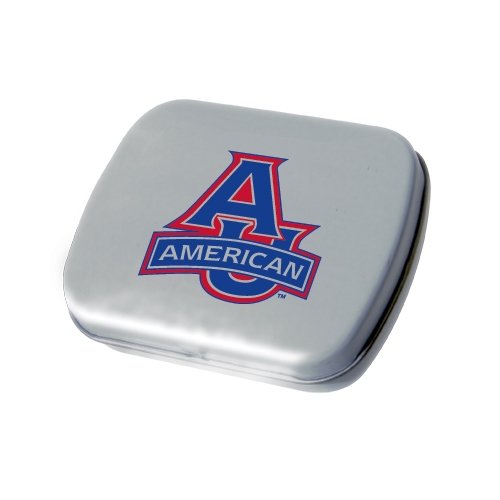 american Silver Rectangular Peppermint Tin ‘au Red Logo’ logo