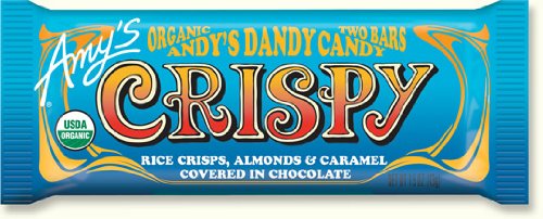 Amy’s Crispy Almond Candy Bar 1.5oz (Pack of 12) logo