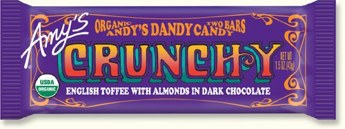 Amy’s Crunchy Candy Bar 1.5oz (Pack of 12) logo