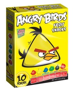 Angry Birds Fruit Snacks Yellow 10 Pouch Box (9 Oz) logo