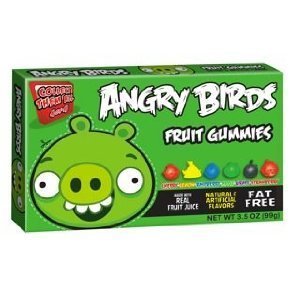 Angry Birds Green Bird Gummies, 3.5 Ounce Boxes, Pack of 12 logo