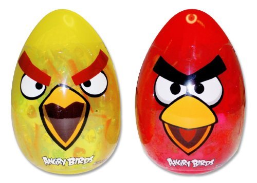 Angry Birds Red and Yellow Giant Candy Filled Easter Eggs logo