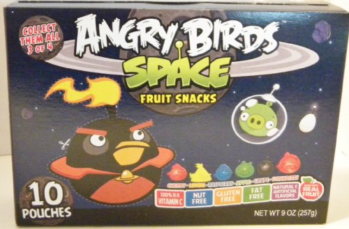 Angry Birds Space Fruit Snacks – Black Box – 1 9oz – 10 Pouches logo