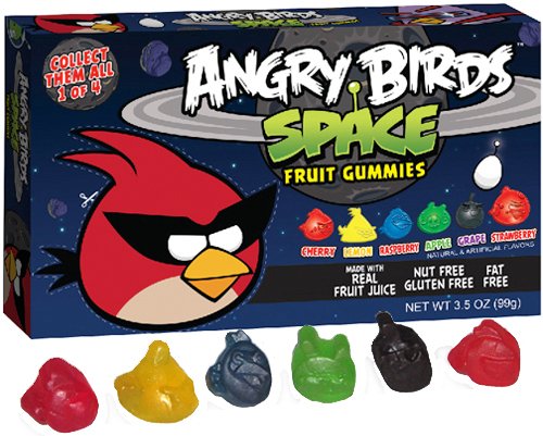 Angry Birds Space Red Bird Gummies, 3.5 Ounce Boxes, Pack of 12 logo