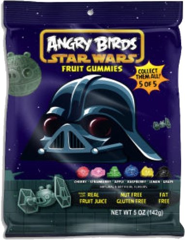 Angry Birds Star Wars Fruit Gummies 5oz Bag – Darth Vader (1 Bag) logo