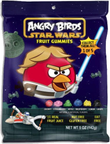 Angry Birds Star Wars Fruit Gummies 5oz Bag – Luke (1 Bag) logo
