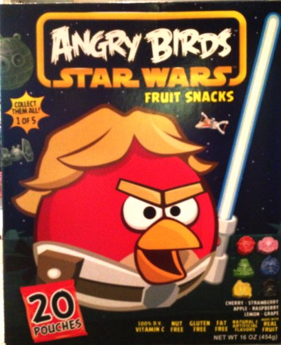 Angry Birds Star Wars Fruit Snacks, 1 Pound Box = 20 Pouches logo
