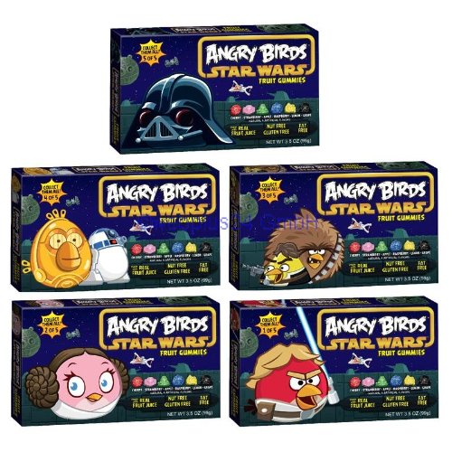 Angry Birds Star Wars Gummies 3.5oz Combo (case Of 12) 5 Characters logo