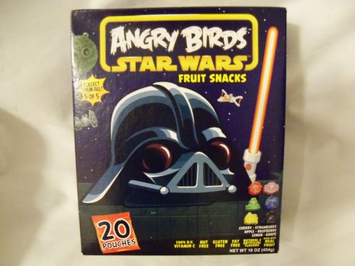Angry Birds Star Wars (vader) Fruit Snacks, 1 Pound Box = 20 Pouches logo