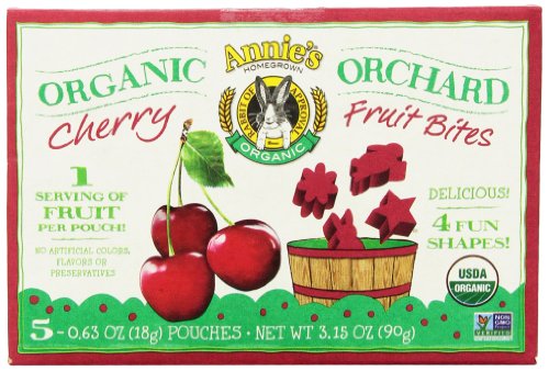 Annie’s Homegrown Orchard Cherry Organic Fruit Bites, 3.15 ounce, Pack of 4 logo