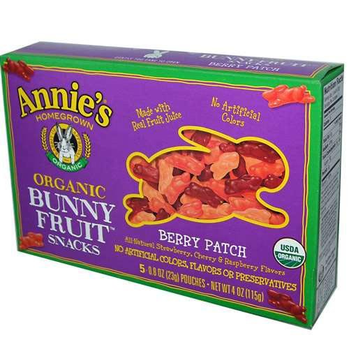 Annie’s Homegrown Org Bunny Fruit Snacks Berry 5 Pouches logo