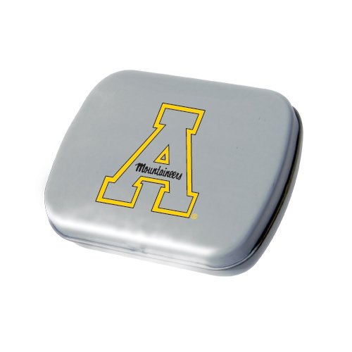 Appalachian State Silver Rectangular Peppermint Tin ‘app State A’ logo