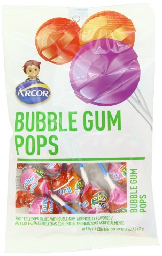 Arcor Assorted Bubble Gum Pops, 5.1 Ounce (Pack of 24) logo