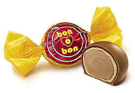 Arcor Bon O Bon Peanut Cream and Wafer Filled Milk Chocolate Bonbons Kosher-dairy (Pack of 60) logo