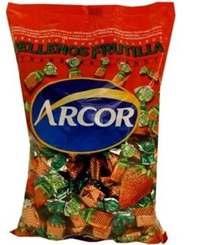 Arcor Juice Filled Strawberry Hard Kosher Candy 2 Packs logo