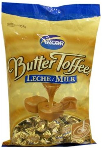 Arcor Milk Butter Kosher Toffe Candy Large (dairy) 2 Packs logo