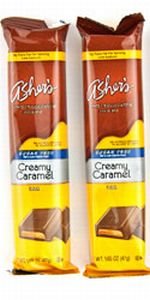 Asher’s Chocolates Sugar Free Creamy Caramel Bar 12ct Box logo