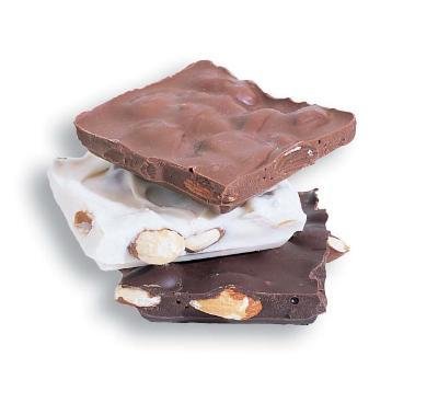 Asher’s Milk Chocolate Almond Bark Squares 1 Pound Sugar Free logo