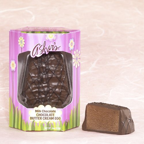 Asher’s Milk Chocolate Chocolate Butter Cream Egg, 4 Oz. logo