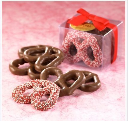 Asher’s Valentine’s Chocolate Pretzel Gift Box-red Bow, 6 Milk Chocolate Pretzels, 5.3 Oz. logo