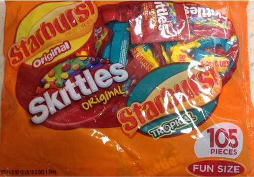 Assormnet Candy Starburst, Skittles, Starburst Tropical logo