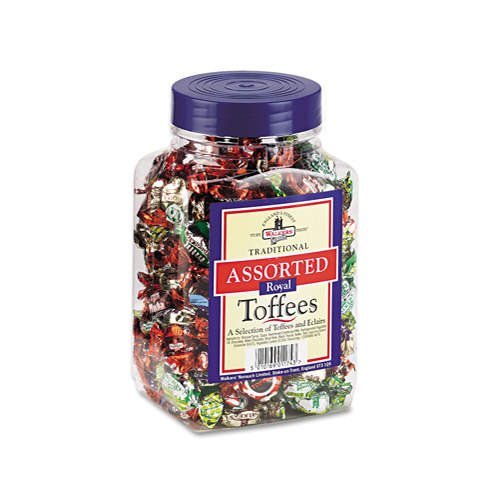 Assorted Flavored Toffee Candy – 2.75 Lb. Tub logo