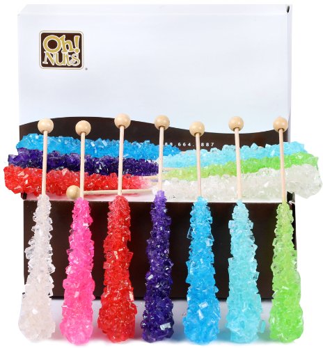 Assorted Rock Candy Colorful Crystal Sticks 12ct. – Oh! Nuts logo