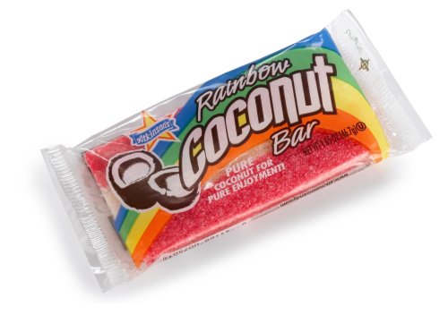 Atkinson Candy Company, Rainbow Coconut Bars, 1.65 ounce Bars (Pack of 24) logo
