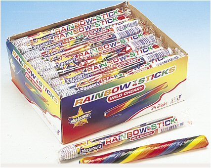 Atkinson’s Rainbow Sticks Crunchy Wild Cherries 36/0.7 Oz – 36 Sticks logo