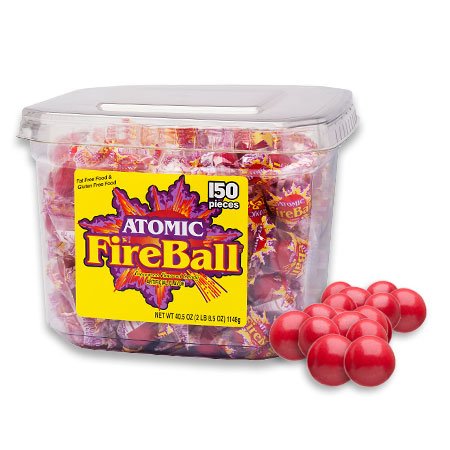 Atomic Fireball, Individually Wrapped – 150ct Tub logo