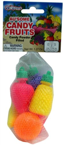 Au’some Fruit Shape Filled Kosher Sour Candy Powder 3 Packs logo