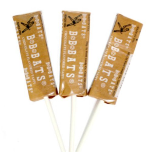 B B Bats Chocolate Old Fashioned Taffy Pops 1lb Bag logo