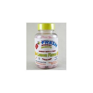 B-fresh Lemon Energy Mints 150 Pieces Per Bottle logo