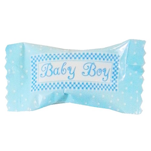 Baby Boy Mints – Party Sweets By Hospitality Mints – 7 Oz Bag logo