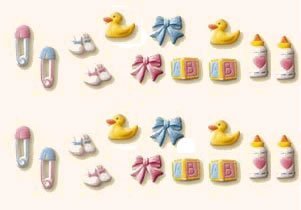 Baby Deluxe Assortment(32804) Edible Hard Sugar Decorations, 24 Pcs logo