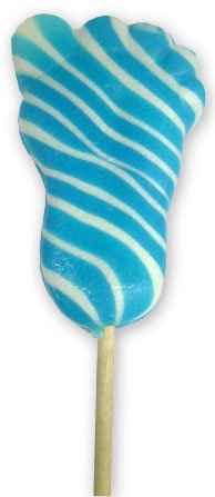 Baby Feet Lollipops – Blue – 2 Oz-12 Lollipops logo