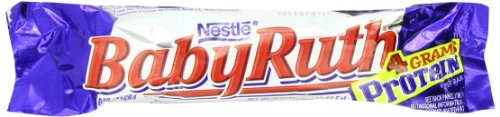 Baby Ruth Chocolate Bar, 2.1 Ounce Bars (Pack of 24) logo