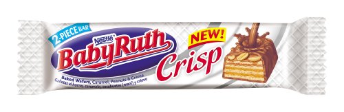 Baby Ruth Crisp Single Bar, 1.76 ounce Bars (Pack of 24) logo