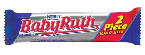 Baby Ruth King Size, 3.7 ounce Candy Bars (Pack of 18) logo