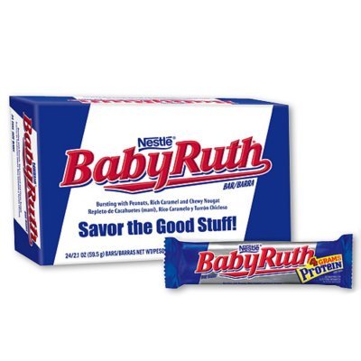 Baby Ruth, Standard Size, 2.1 Oz, 24 Count logo