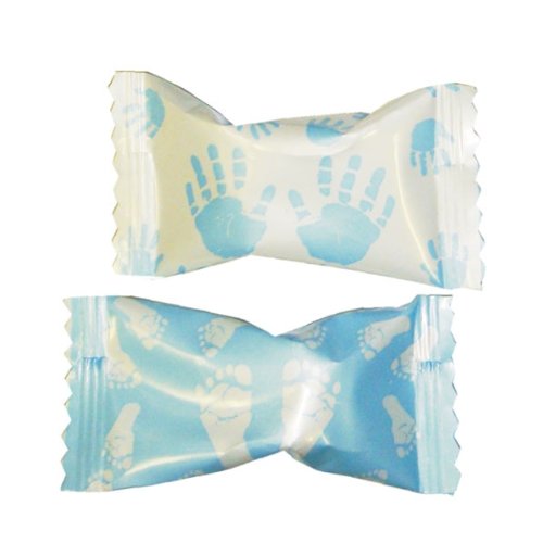 Baby Toes Blue Baby Shower Party Mints (50 Ct) logo