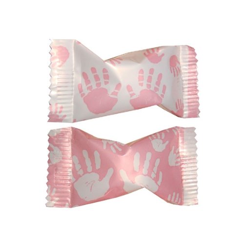 Baby Toes Pink Baby Shower Party Mints (50 Ct) logo