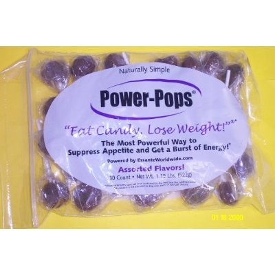 Bag Of 30 Power Pops Diet Hoodia Candy Suckers Lollipops Supress Appetite! Seen On Tv!!!!! logo