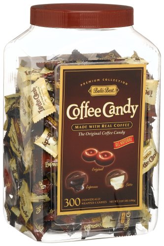 Bali’s Best Coffee Candy Assortment, Original, Espresso & Latte, 300-count Jars (Pack of 4) logo