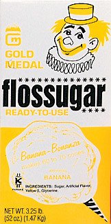 Banana Flossugar, 1/2 Gallon Carton Each logo