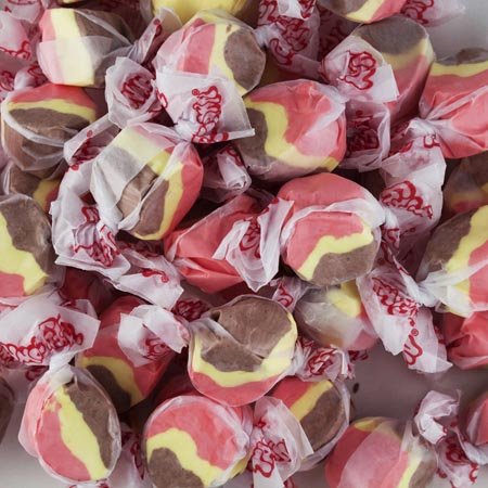 Banana Split Salt Water Taffy, 1lb logo