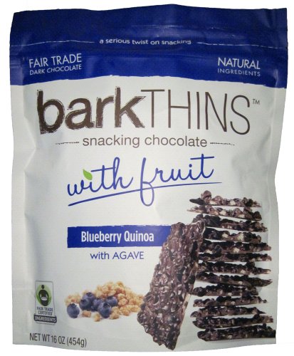 Bark Thins Snacking Chocolate Dark Chocolate Blueberry Quinoa With Agave, 16 Oz (Pack of 2) logo